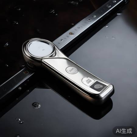 指纹锁把手防指纹防滑设计