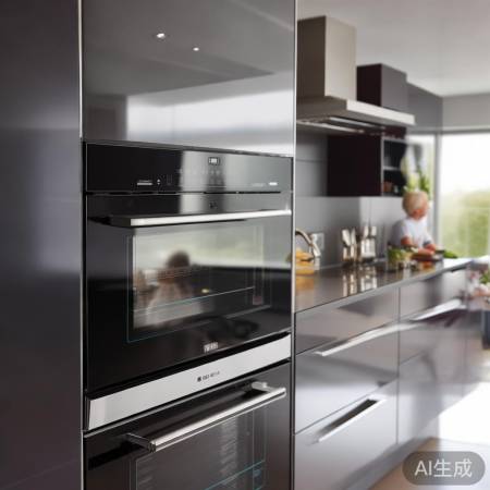 “智能油烟机,自动调节风速,触