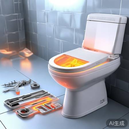 智能马桶坐圈结构及更换步骤