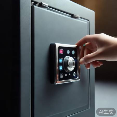 锁好保险柜，安全无忧。