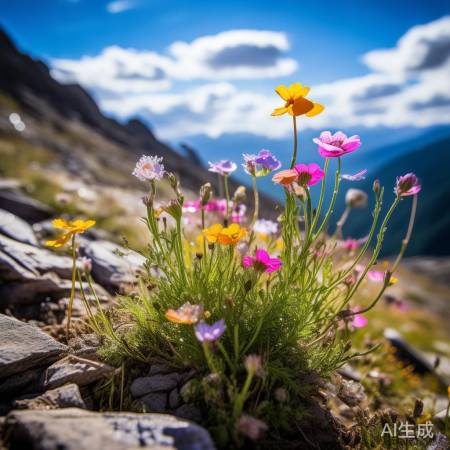 花种展自然魅力，顽强生长，挑战