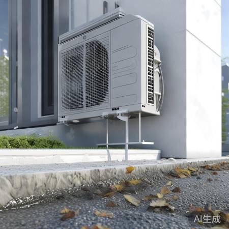 空调室外机宜高装，避杂物。