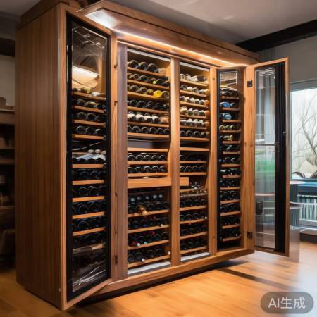 镇江红酒柜定制，细节优化，人性