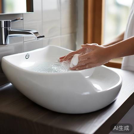 洗衣机台上盆防溅神器