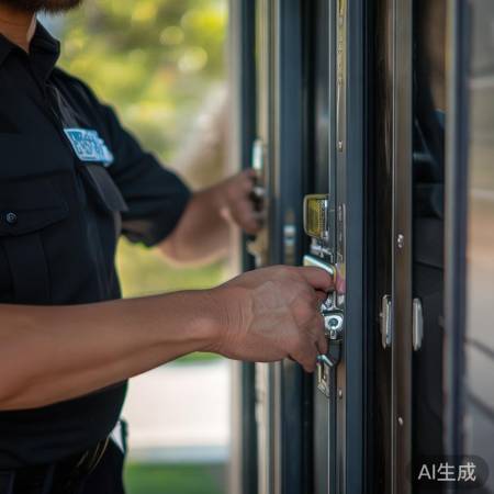 社区防盗门，定期检查，安全无忧