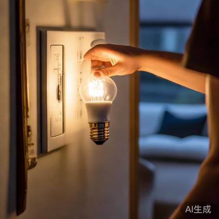 更换同规格灯泡，节能灯先试电