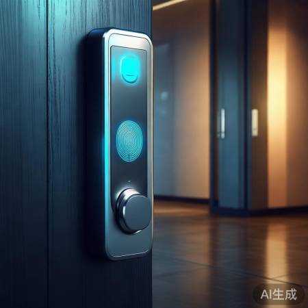 指纹锁，科技开门，神秘体验。