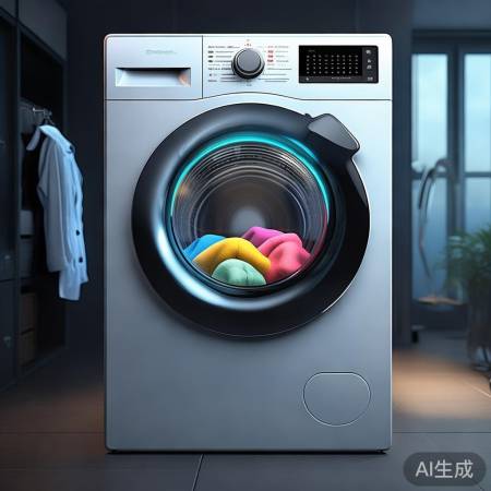 美的洗衣机，智能识别洗涤。