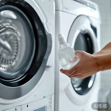 选洗涤剂，避免刺激洗衣机