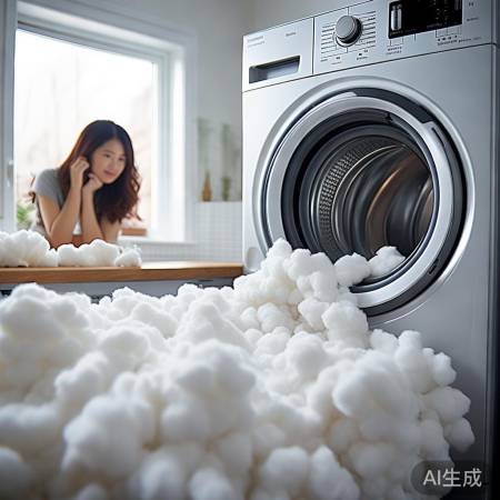 洗衣机棉花堆积烦恼解法!