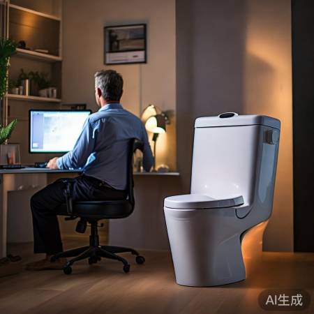 “智能马桶按摩，腰酸背痛缓解神