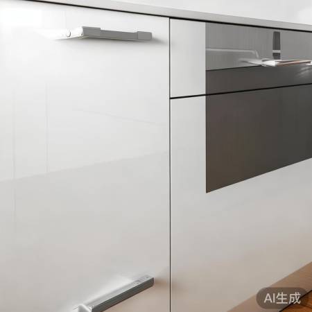 现代简约白色橱柜，时尚耐看。