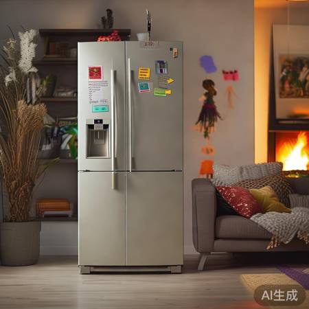 家居拍照新创意，冰箱变身温馨角