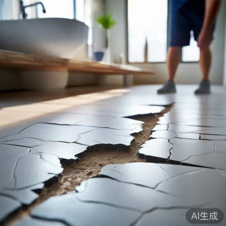 防水层破损,需干燥清洁施工防水