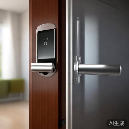 指纹锁快速安全，防盗报警。