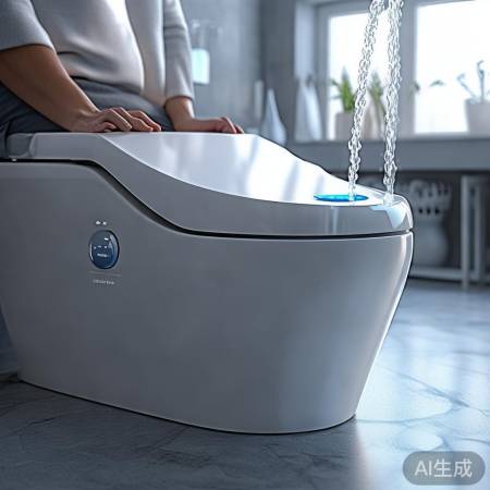 智能马桶节水，水流大小随意调。