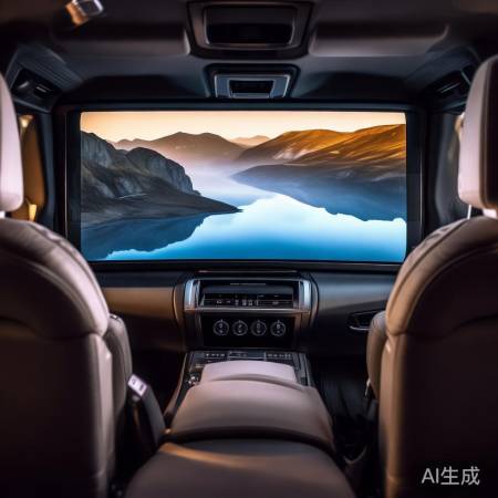 后排大屏电视,移动家庭影院