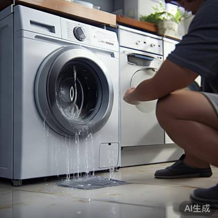 新洗衣机流水非故障，先查安装。