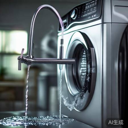 “三星洗衣机，智能出水，洗护随