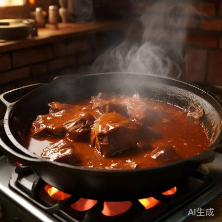 “小火慢炖,卤香浓郁”