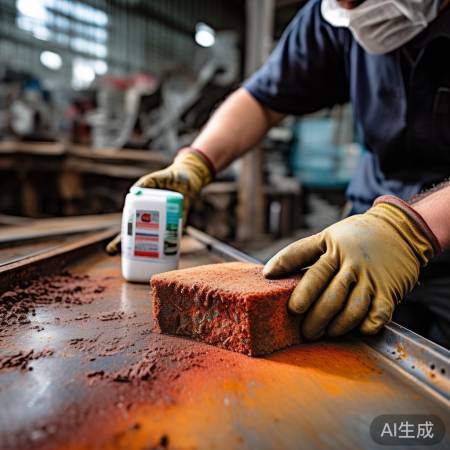 选除锈剂，按说明除锈。