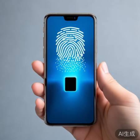 “屏幕指纹解锁，便捷如初见。”