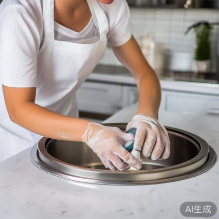 轻刷内部,勿损零件。