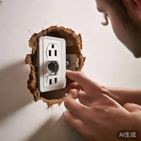 插座固定：螺丝拧紧勿过力