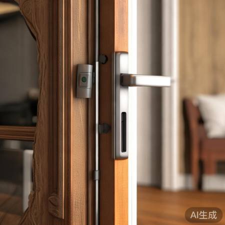 门锁面板安装需考虑门开向。