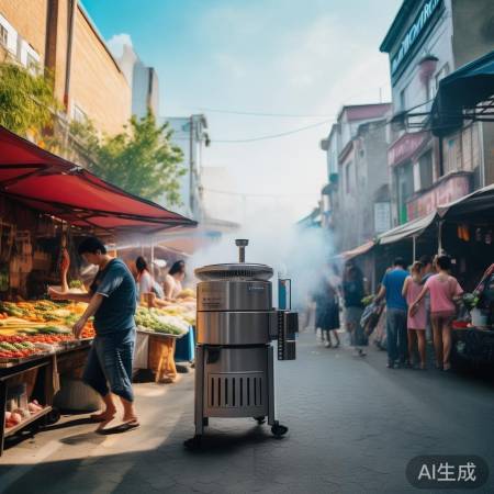 DIY摆摊油烟机攻略，环保摊位