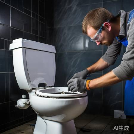 拆旧马桶,水源断,螺丝卸,轻取