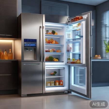 海尔冰箱，定时开门防串味。