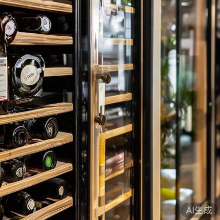 红酒柜选玻璃门,尺寸适家居