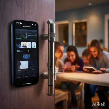 “科技升级，智能锁守护家安”