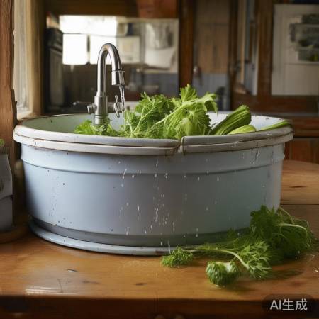 旧洗衣机桶变洗菜盆神器