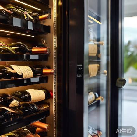 红酒柜：实用恒温，LED光影品