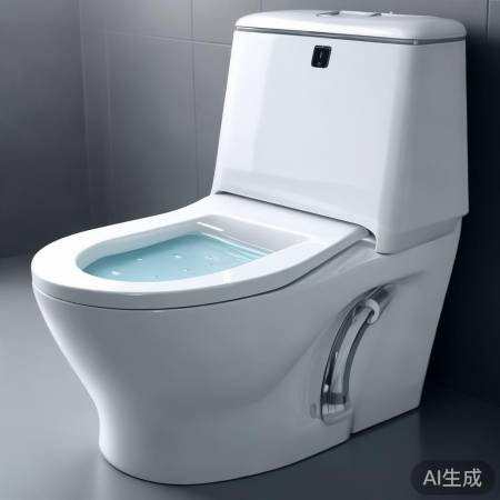 “小米智能马桶自动清洁，座圈高