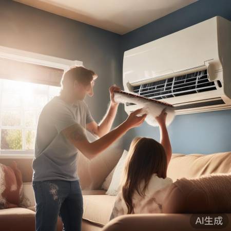 空调滤网堵塞，影响制冷与风量