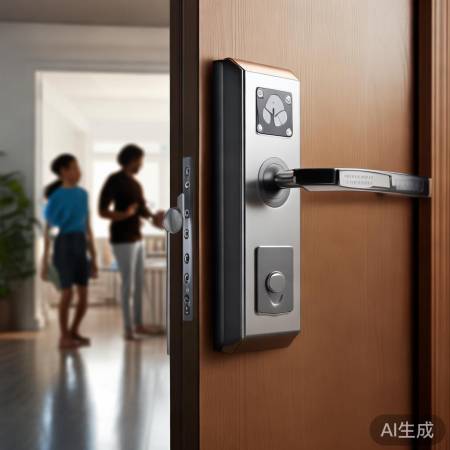 指纹锁安全便捷，守护家庭安全。