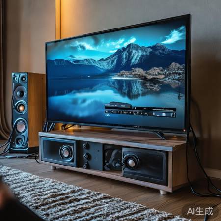 不同品牌电视、扬声器连接杂音排