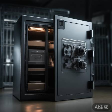 保险柜：金属外壳，锁具核心，报