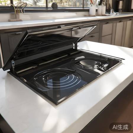 翻盖集成灶，厨房空间利器