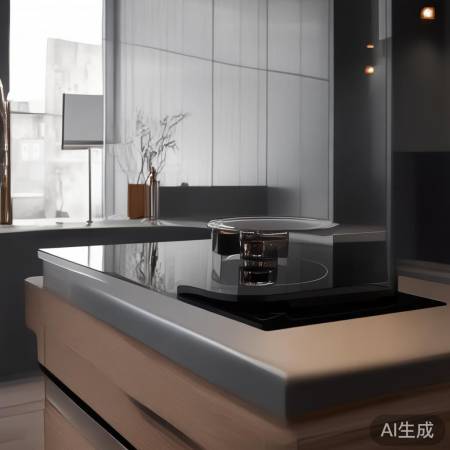 分体集成灶侧吸油烟机，防倒灌，