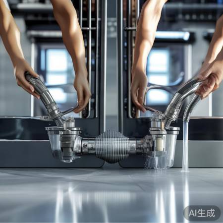 洗衣机关键：快速关进水排水口