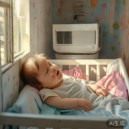 气候变暖，宝宝呼吸压力增大，需