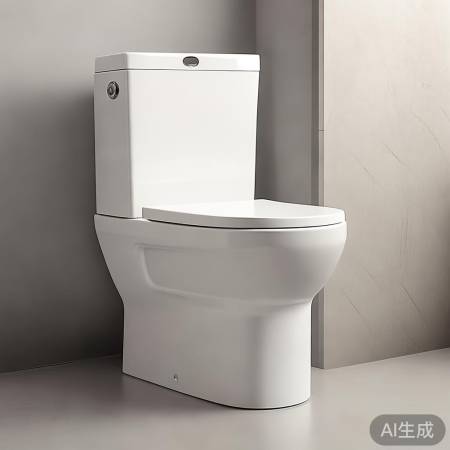简约流线型马桶，窄底座，空间小