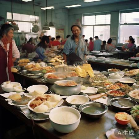 金羚厂员工享丰富美食