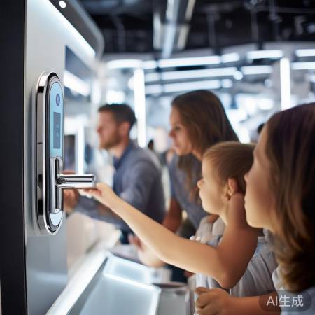 台州智能家居馆，指纹锁联动体验