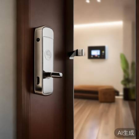 指纹锁安全高，防撬报警护家园