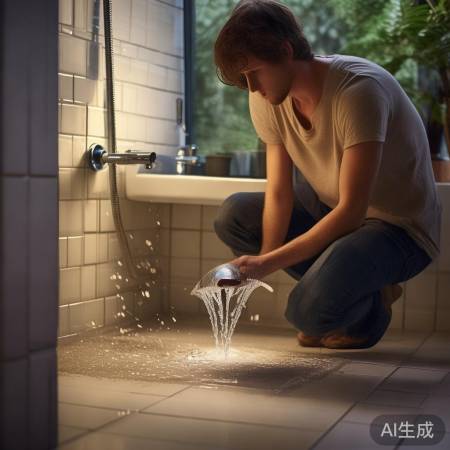 混水阀漏水，先关阀检密封，不行